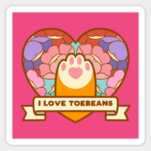 I Love Toebeans Magnet